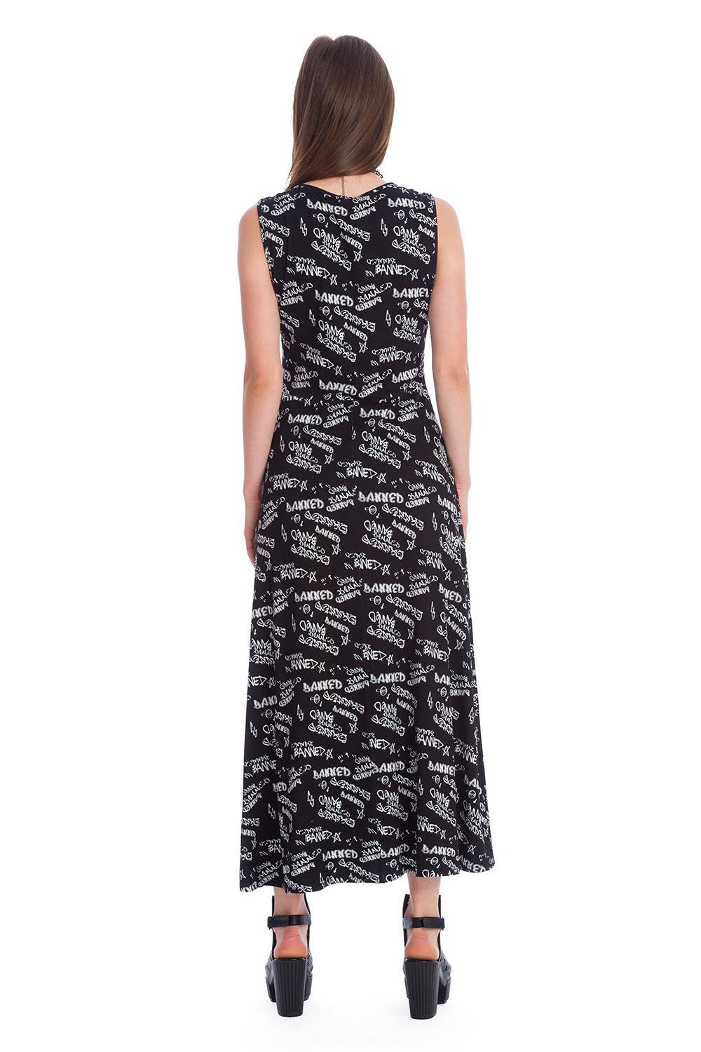 Banned Alternative GRAFITI JERSEY DRESS