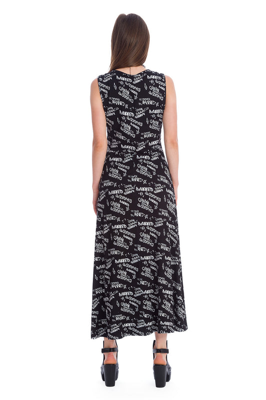 Banned Alternative GRAFITI JERSEY DRESS