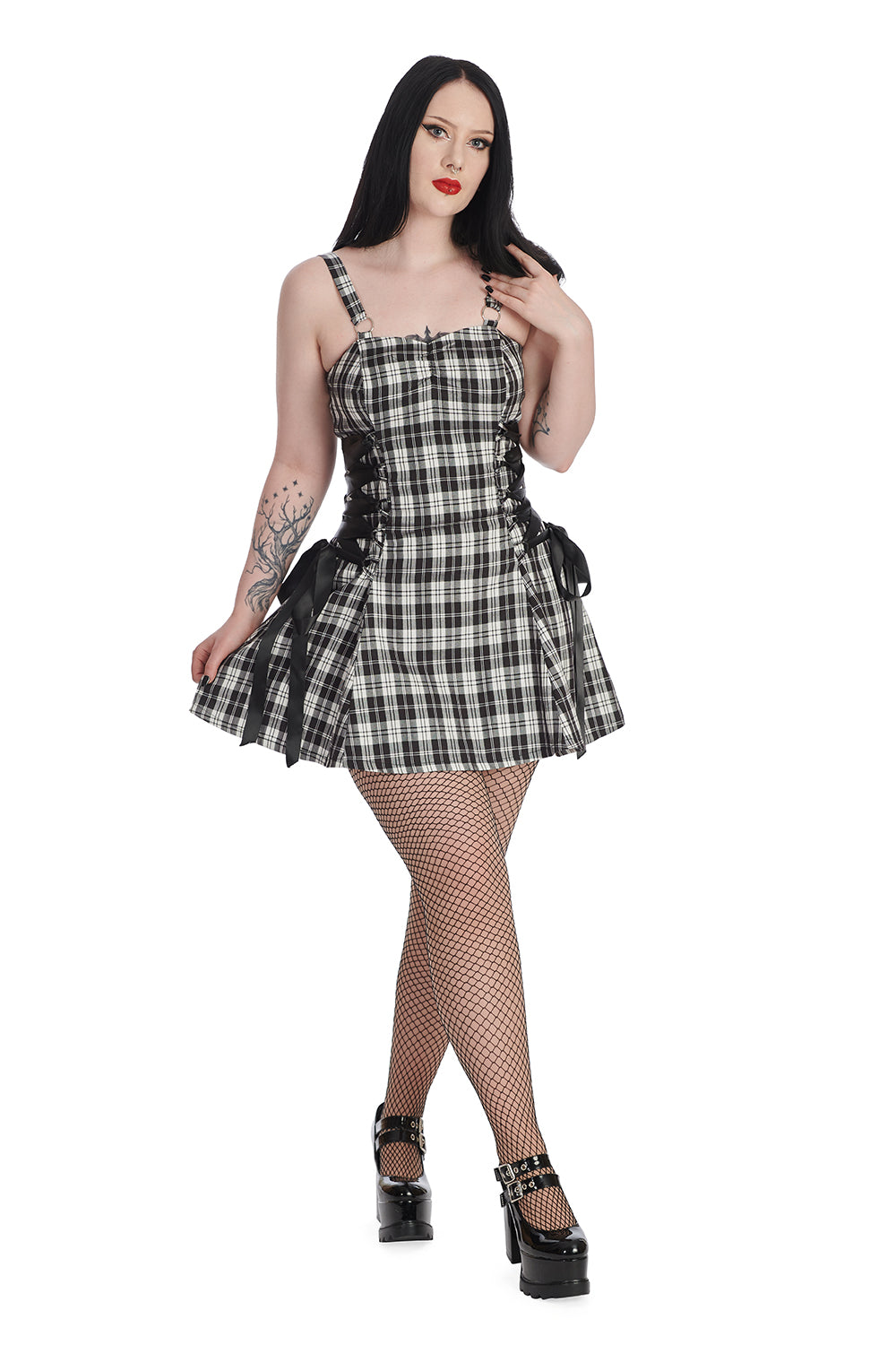 Banned Alternative KLONDIKE LACE UP DRESS
