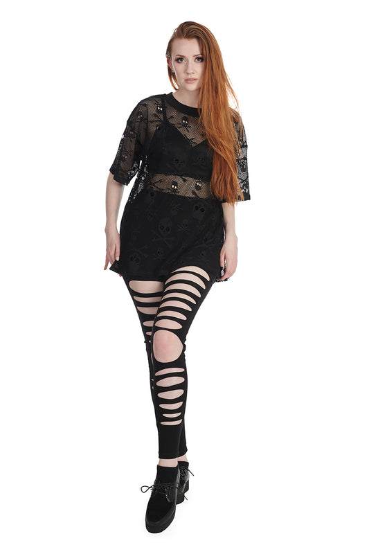 Banned Alternative SKULL QUEEN LONG TOP