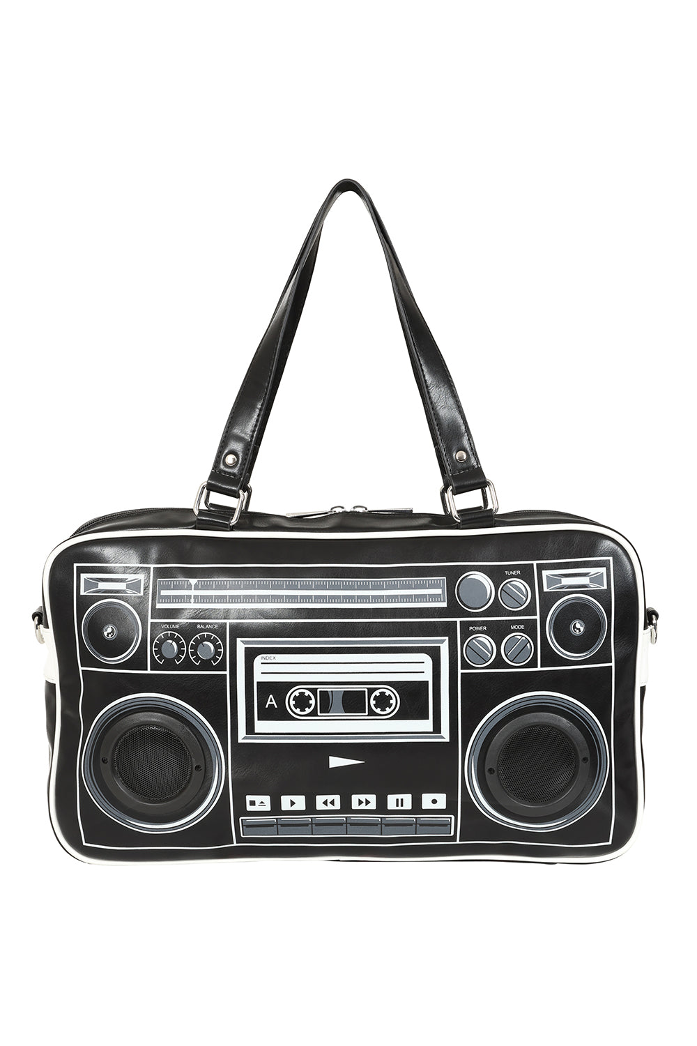 Banned Alternative Black Boombox Bag