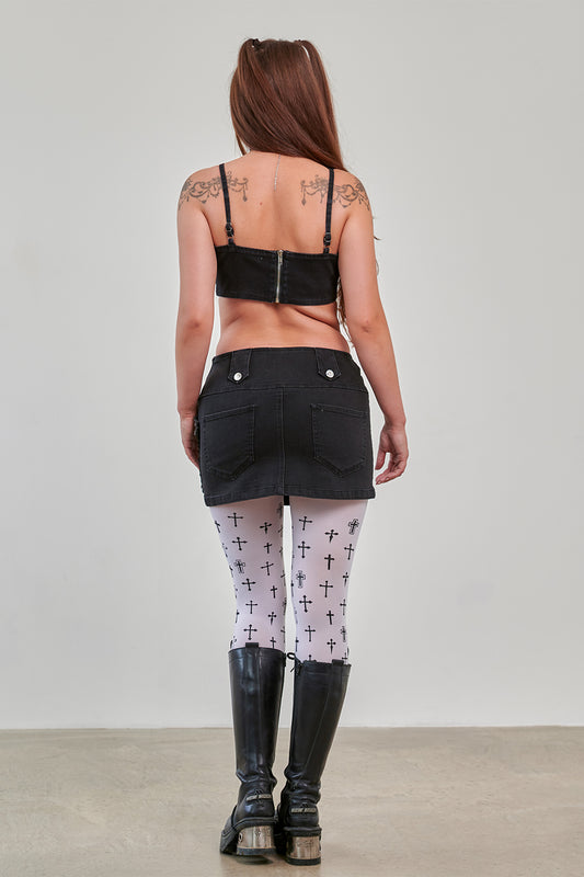 Banned Alternative Black Heartbreaker Skirt