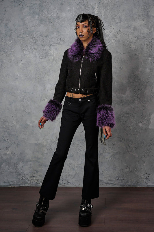 Banned Alternative Black Gravepunk Low-rise Flares