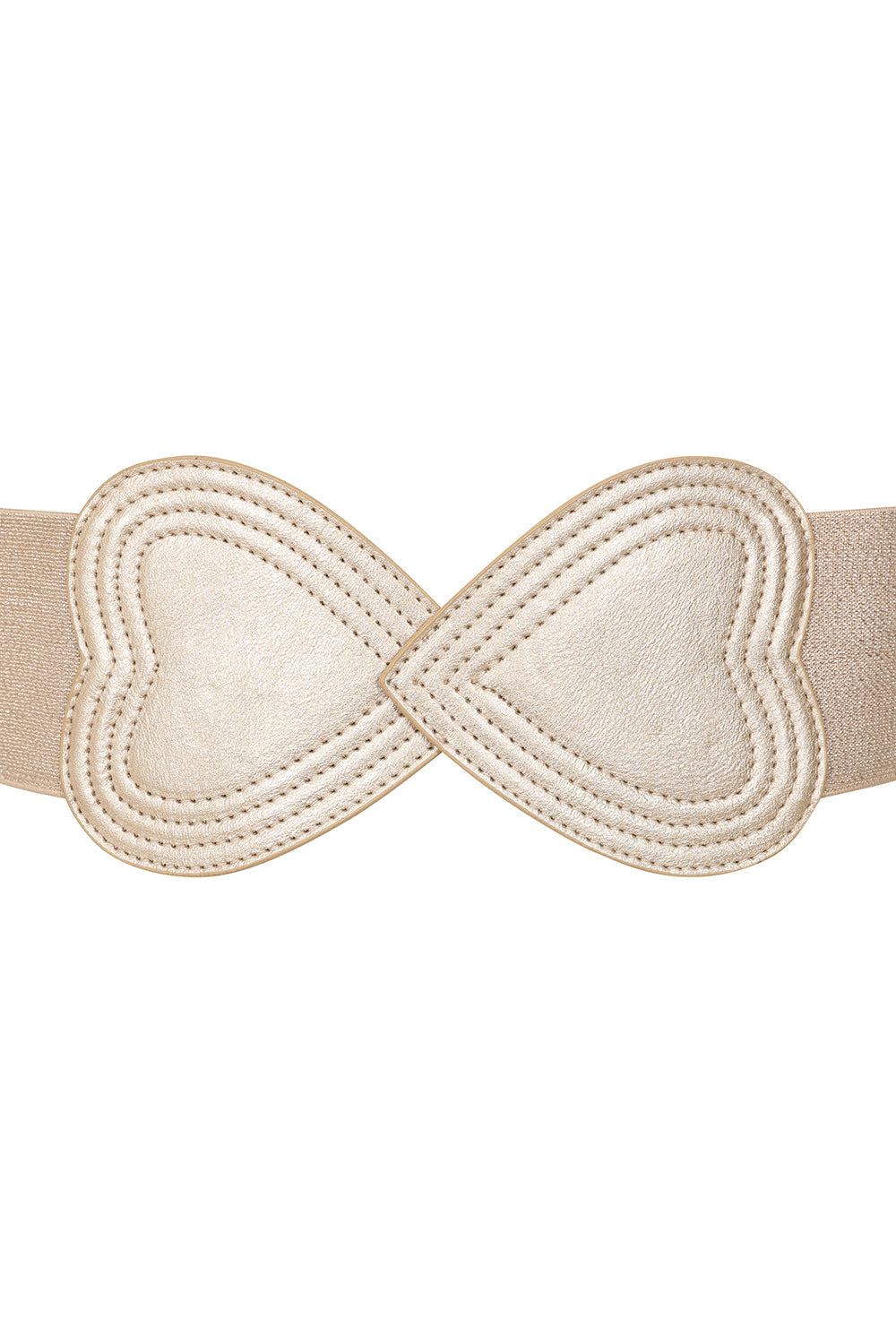 BANNED Heartbeat Elastic Belt Retro and Rockabilly Heart Elasticated Belt
