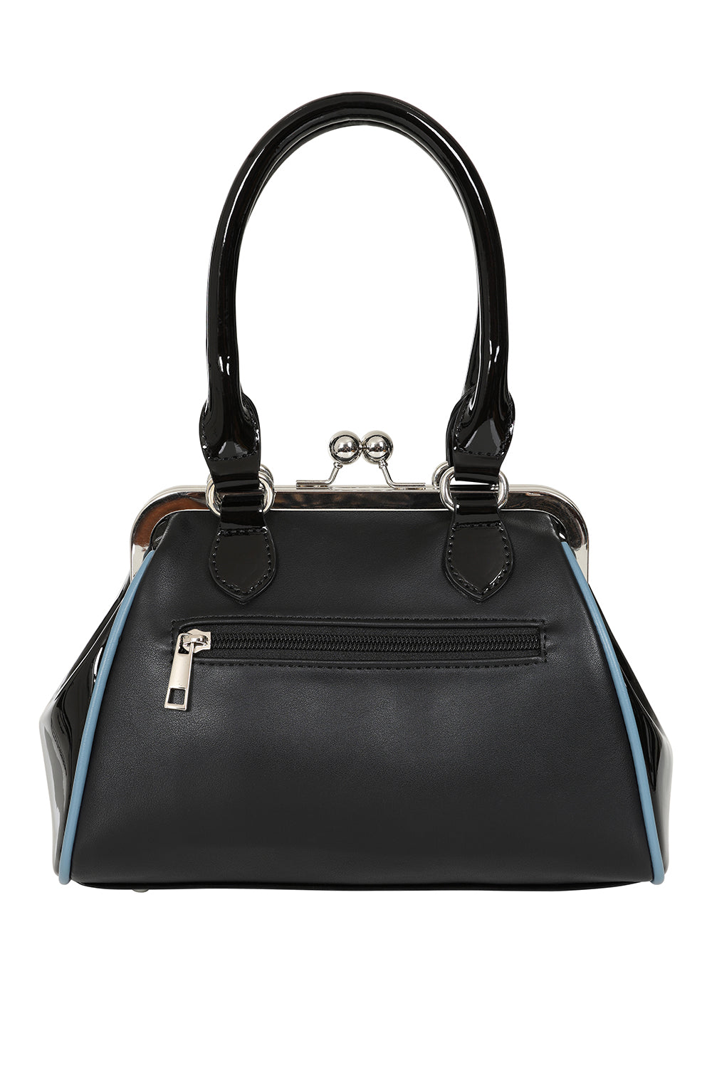 BANNED The Swallows Return Lacquer Handbag | Rockabilly Embroidered Style