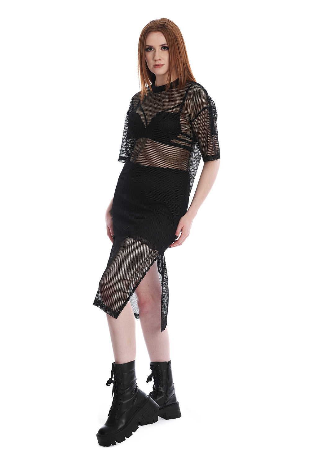 Banned Alternative WANDA FISHNET DRESS