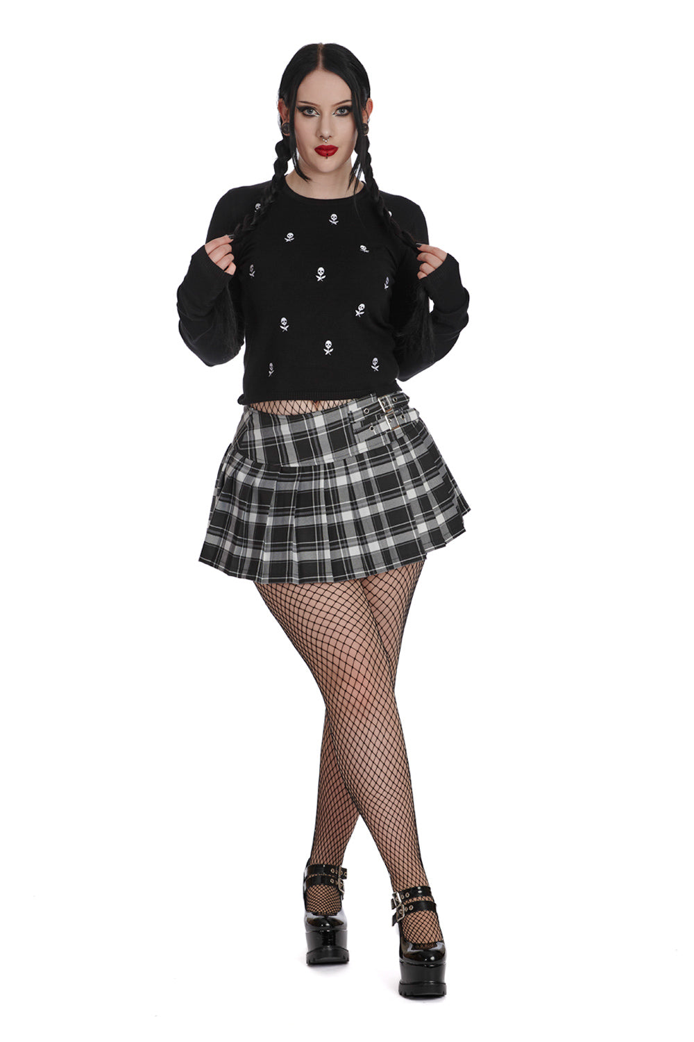 Banned Alternative NEVERMORE KNITTED JUMPER