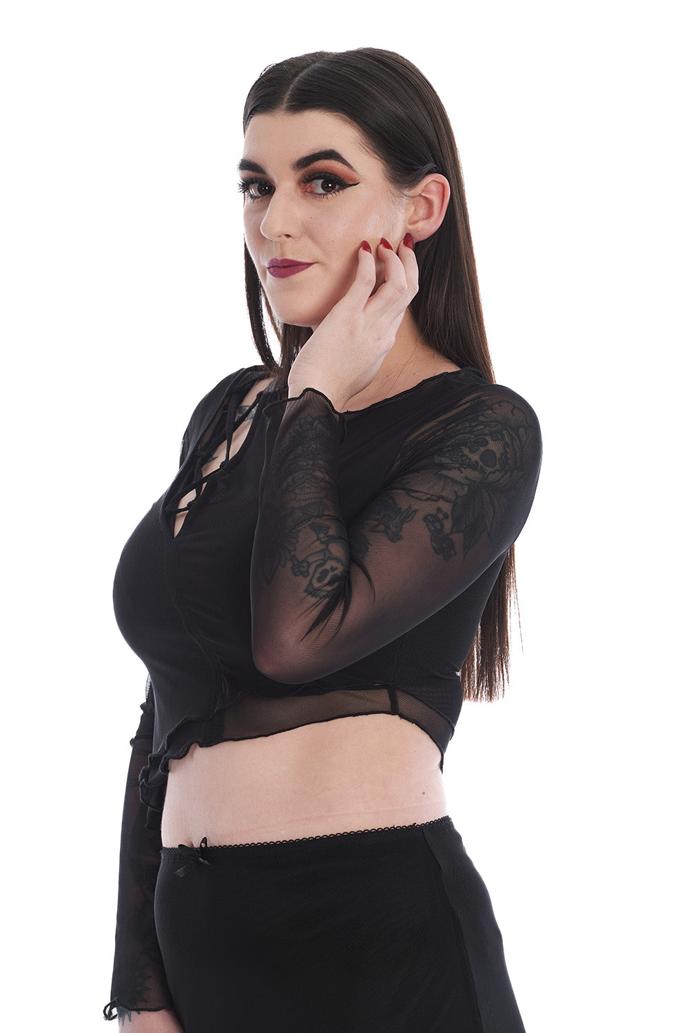 Banned Alternative THEKLA MESH TOP