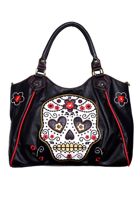 Banned Alternative Dia De Muertos Sugar Skull Handbag