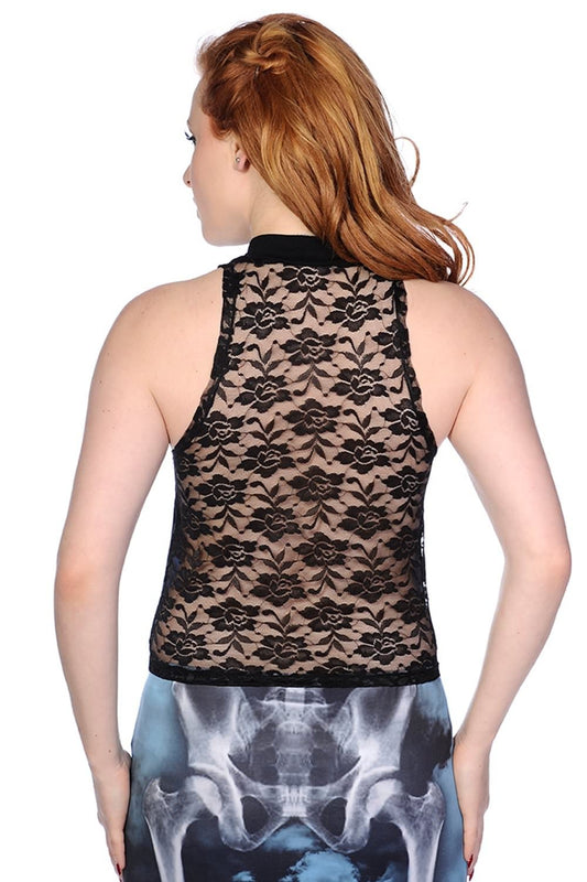 Banned Alternative Ribcage Vest Shirt