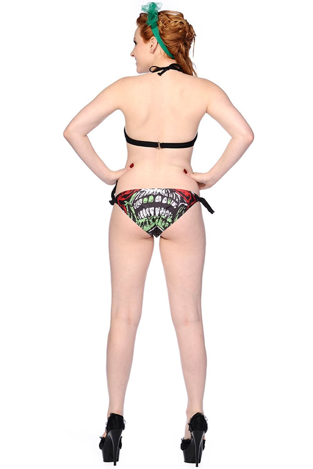 Banned Alternative Black Zombie Bikini Swimsuit