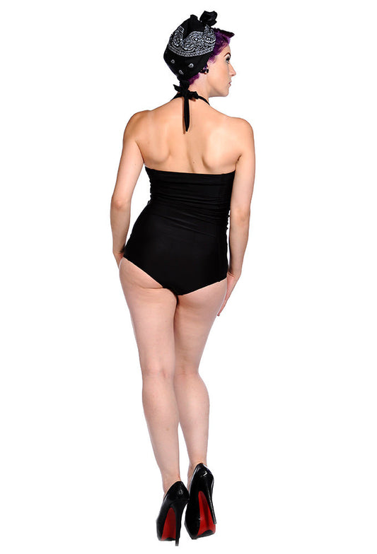 Banned Alternative Skull Roses Swimsuit