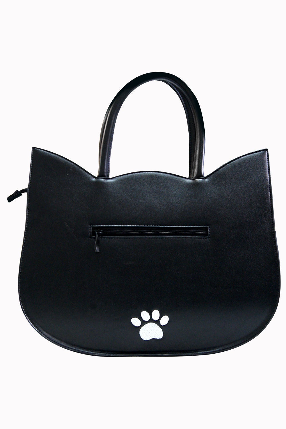 Banned Alternative Heart of Gold Black Cat Handbag