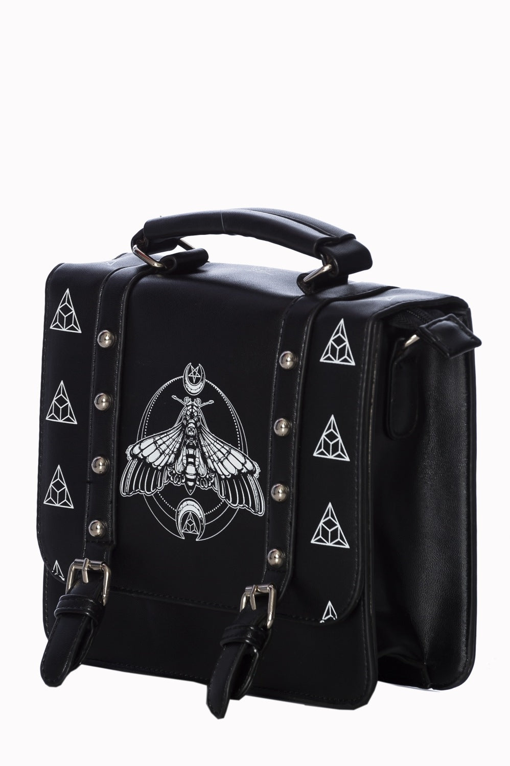 Banned Alternative Moth Small Satchel Handbag