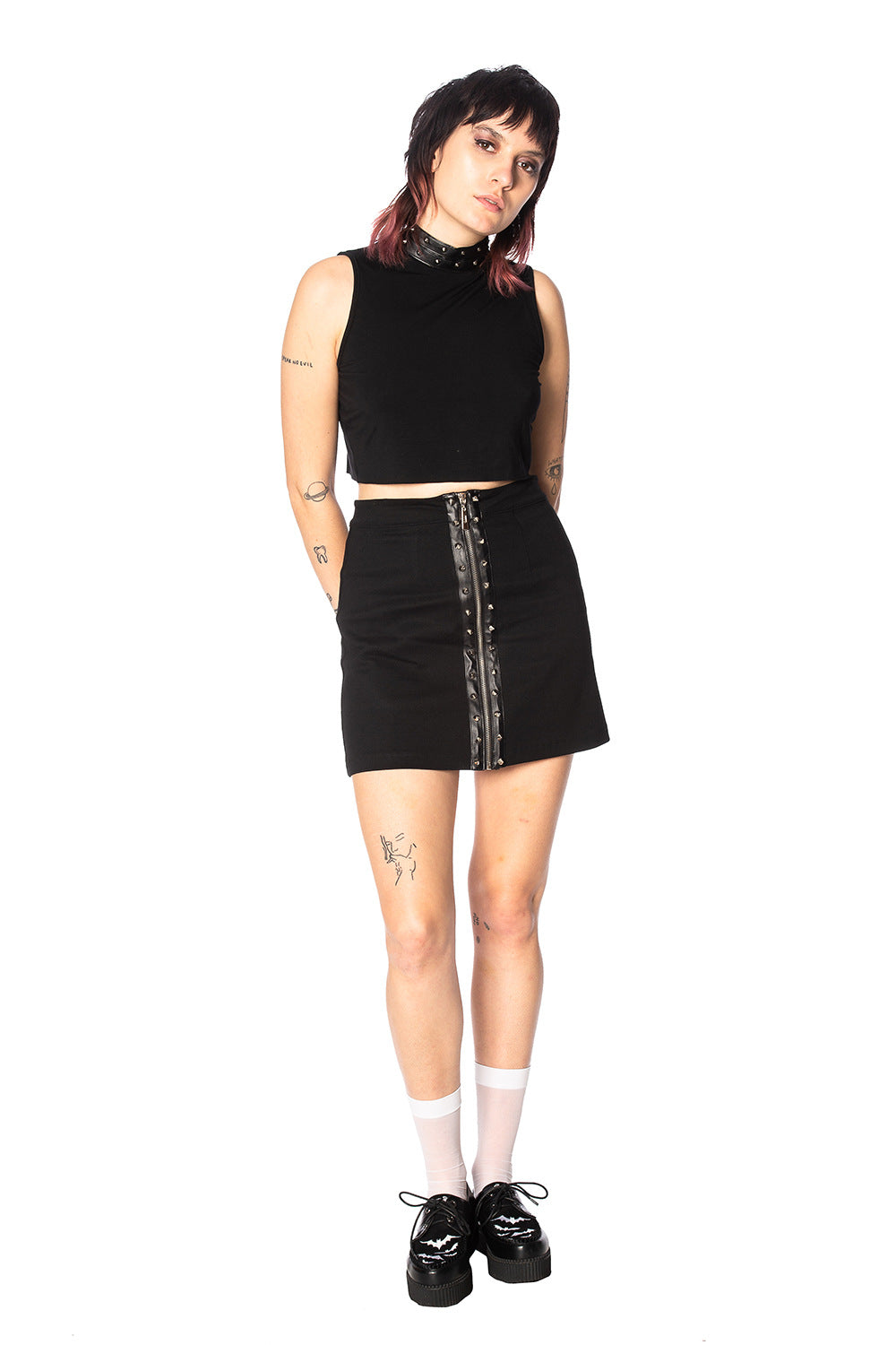 Banned Alternative Glam Goth Bodycon Skirt
