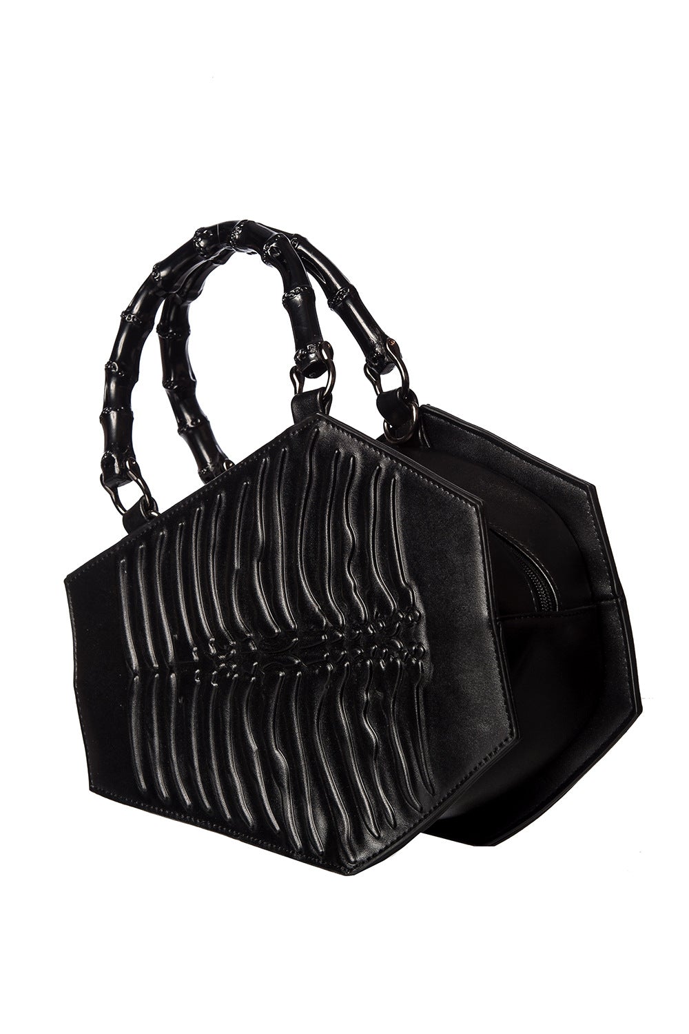 Banned Alternative Amaranth Emboss Coffin Bag
