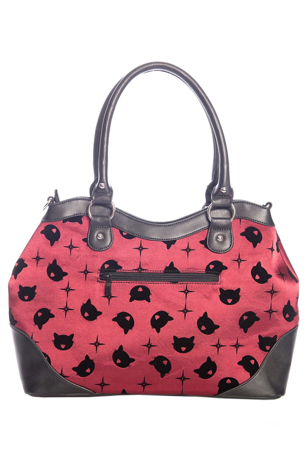 Banned Alternative Lunar Sisters Cat Bowler Handbag