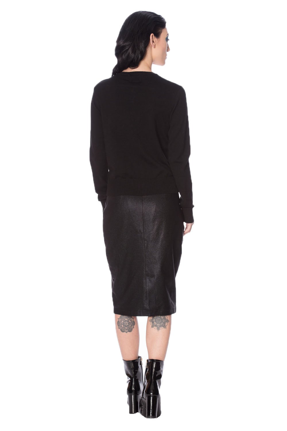 Banned Alternative Black Lace Bat Cardigan