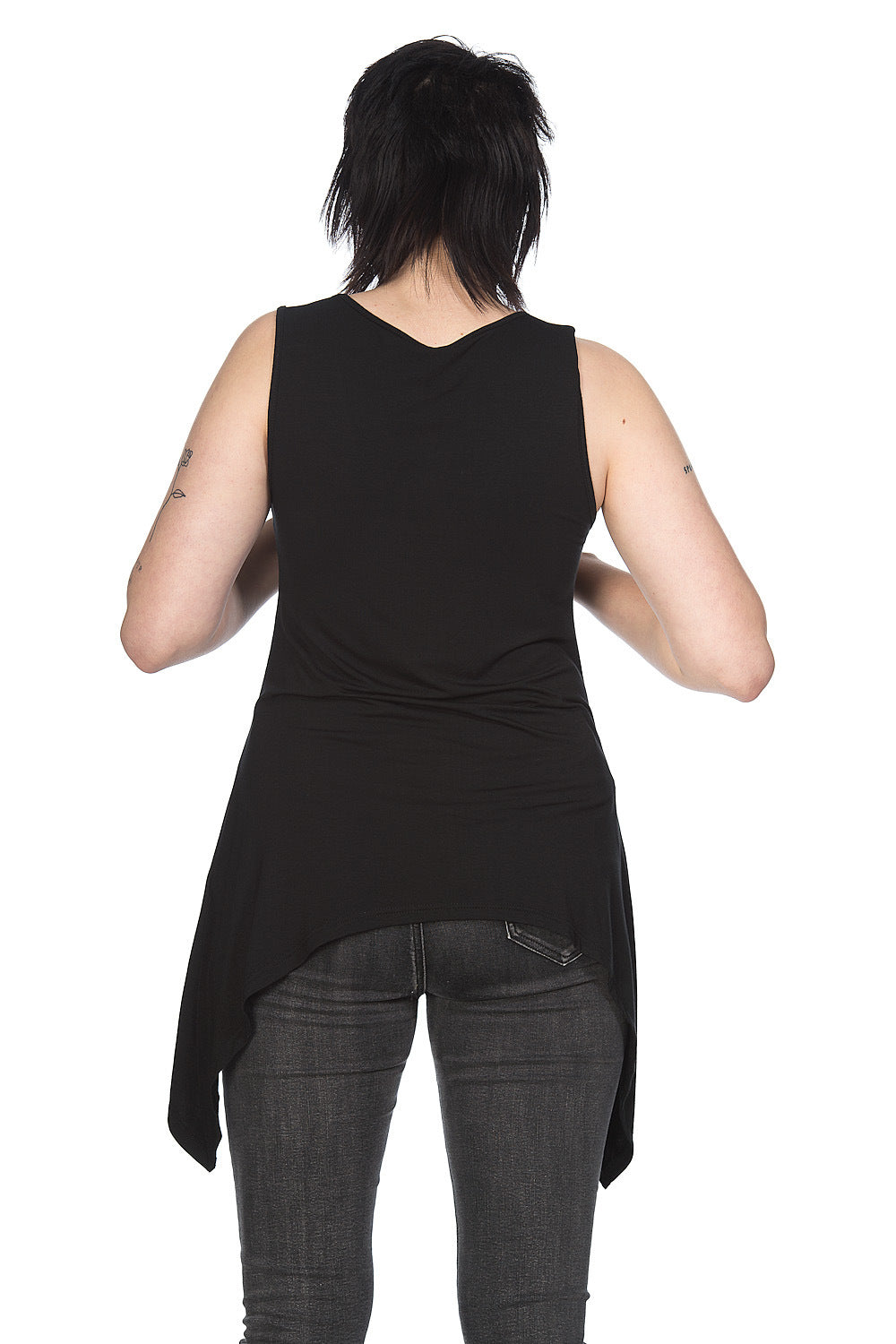 Banned Alternative Hands & Dagger Vest Top