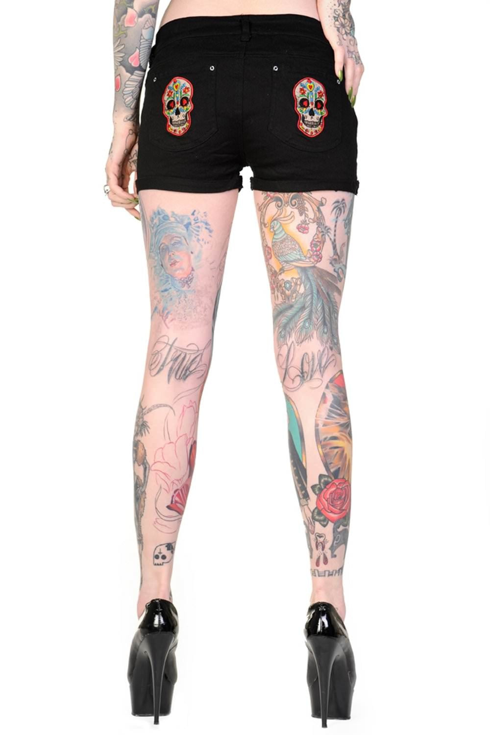 Banned Alternative Candy Skull Shorts