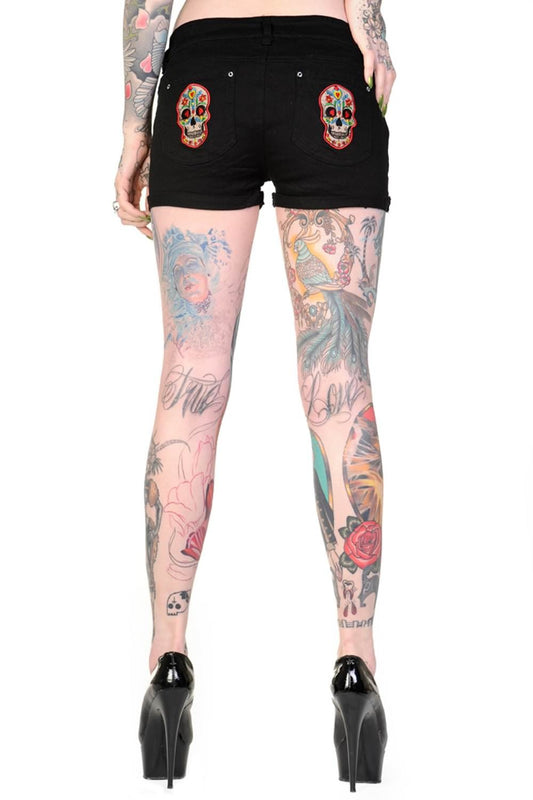 Banned Alternative Candy Skull Shorts