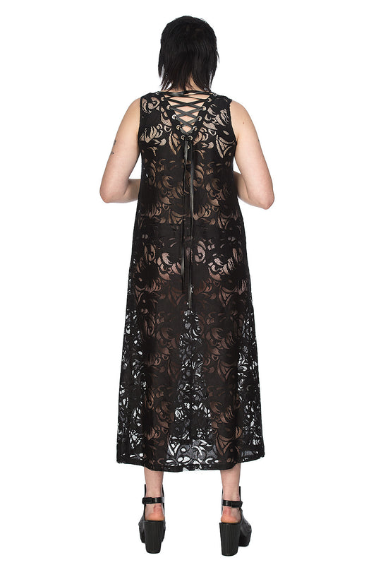 Banned Alternative Doomed Romantic Long Line Lace Dress