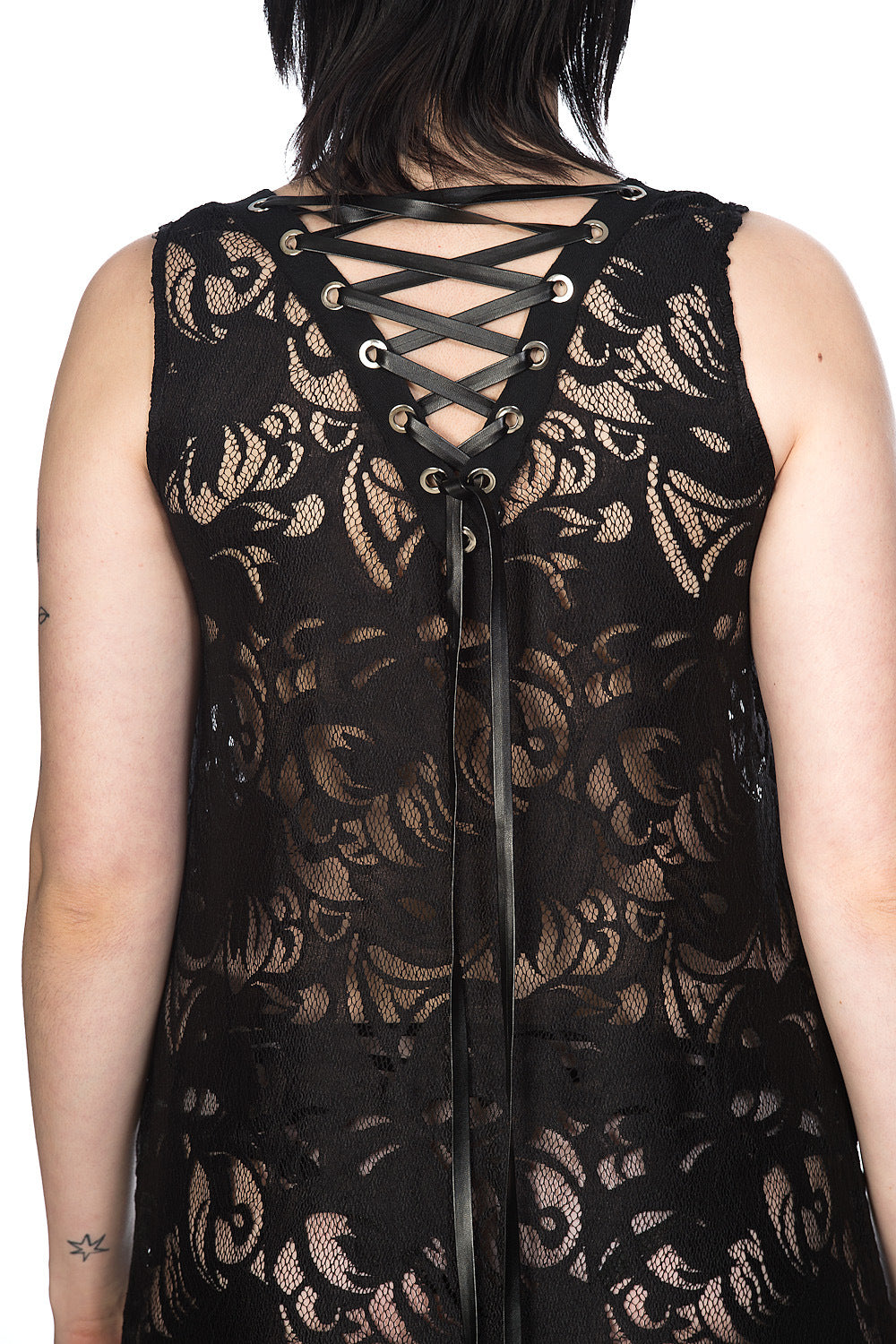 Banned Alternative Doomed Romantic Long Line Lace Dress