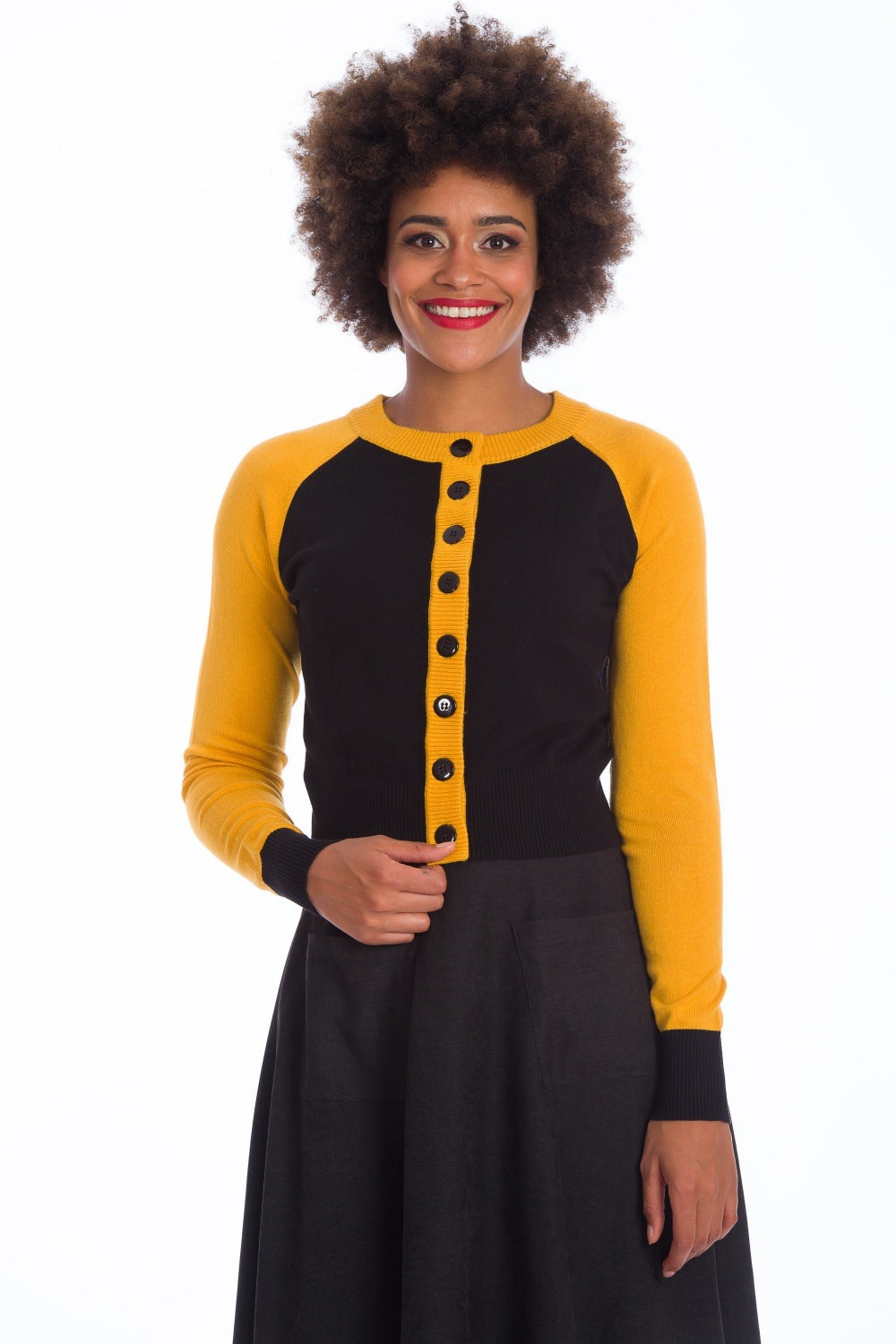 Banned Tiger Queen Cardigan - Rockabilly and Retro Style Tiger Embroidered Raglan Sweater