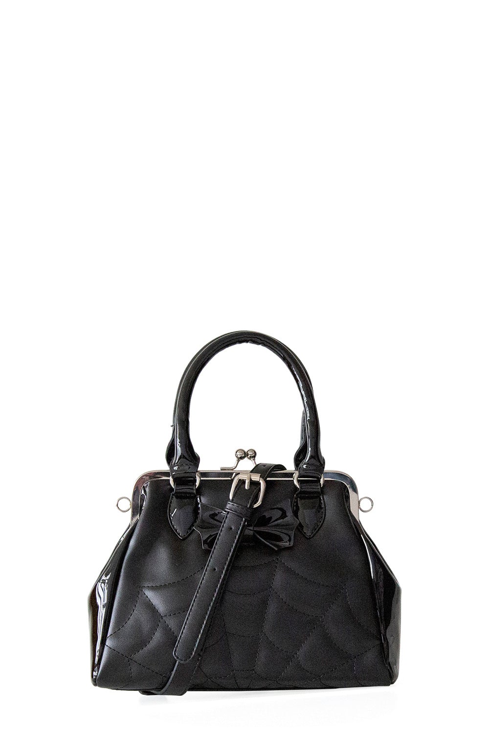 Banned Alternative Spiderweb Femme Fatale Handbag