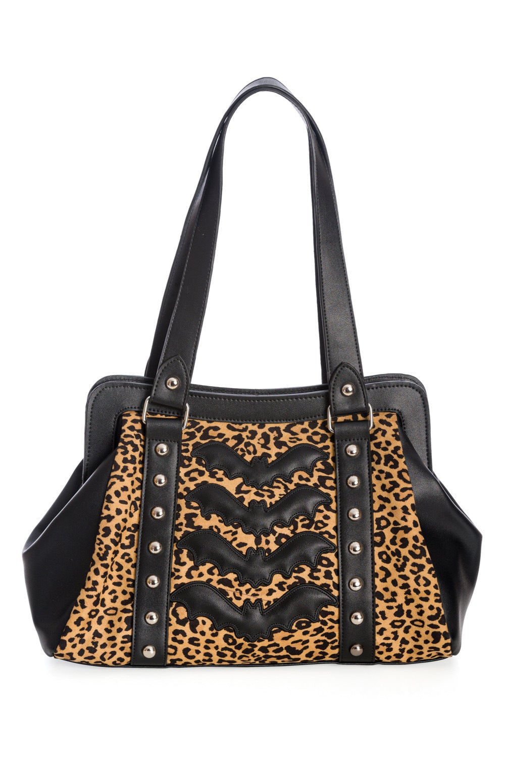 Banned Alternative Leopard Print Night Wings Handbag