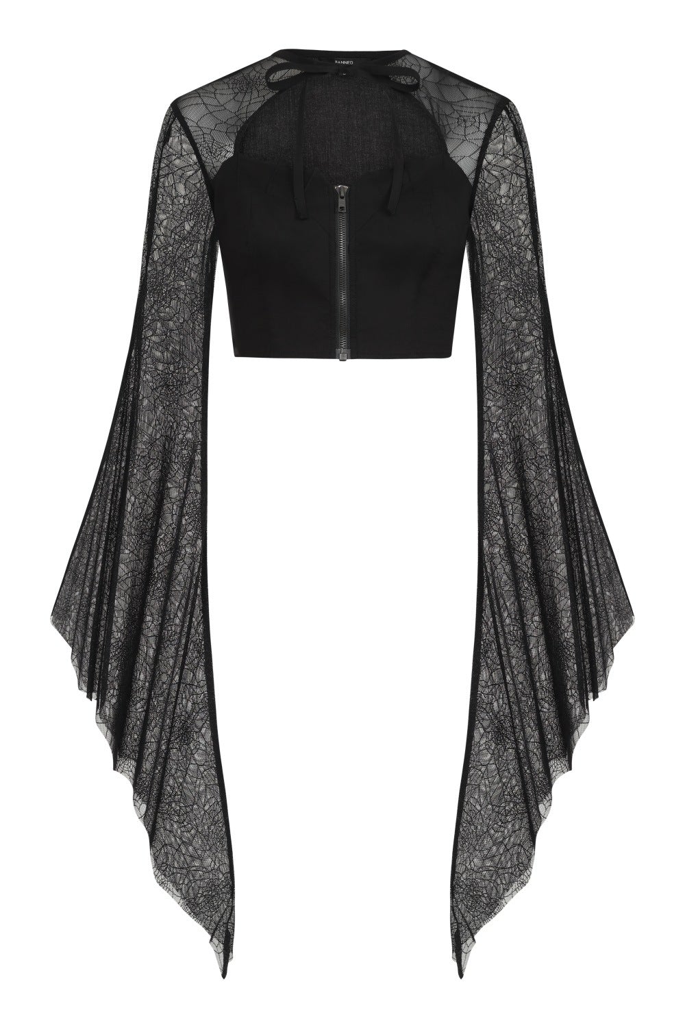 Banned Alternative Bellamira Extreme Sleeve Gothic Top
