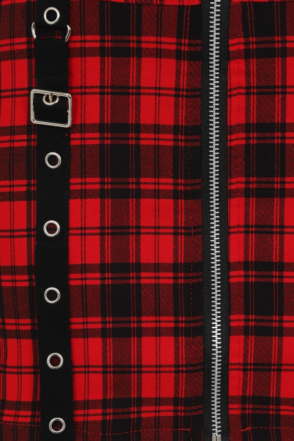 Banned Alternative Tartan Night Zip Dress