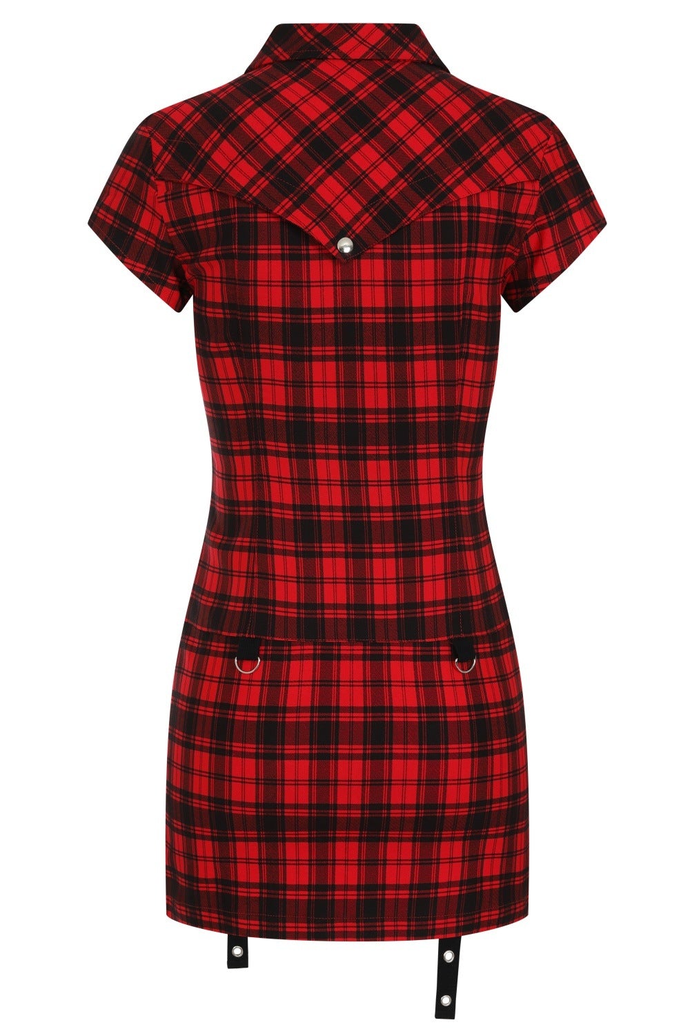 Banned Alternative Tartan Night Zip Dress