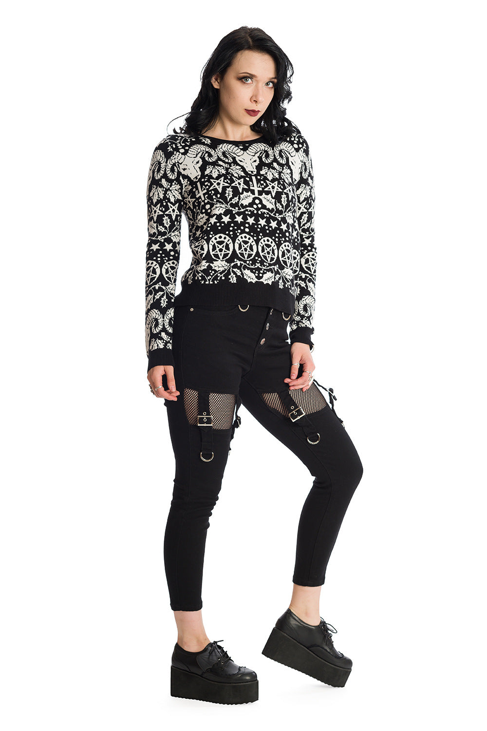 Banned Alternative Goat Lord All over Xmas Jumper