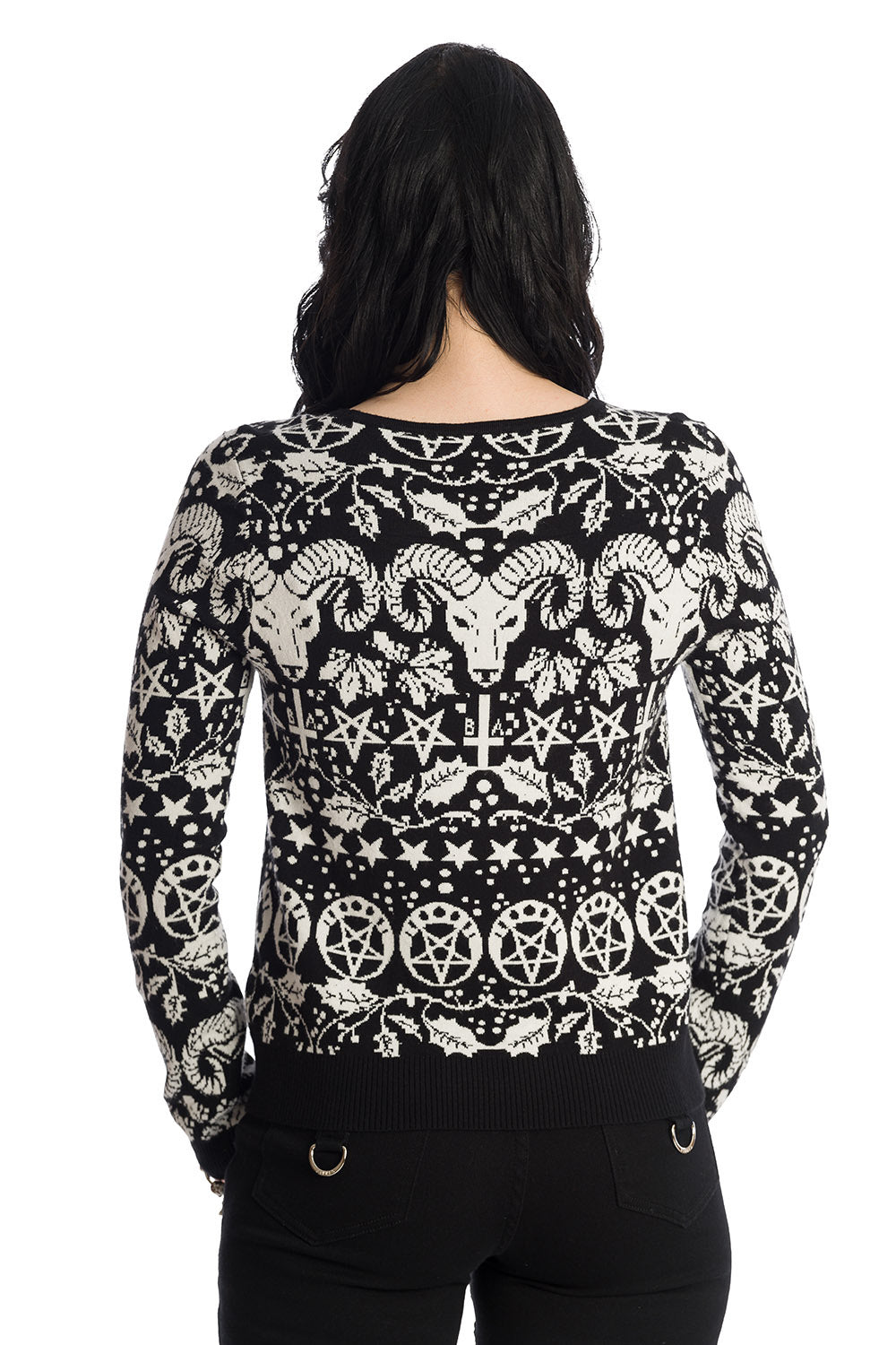 Banned Alternative Goat Lord All over Xmas Jumper