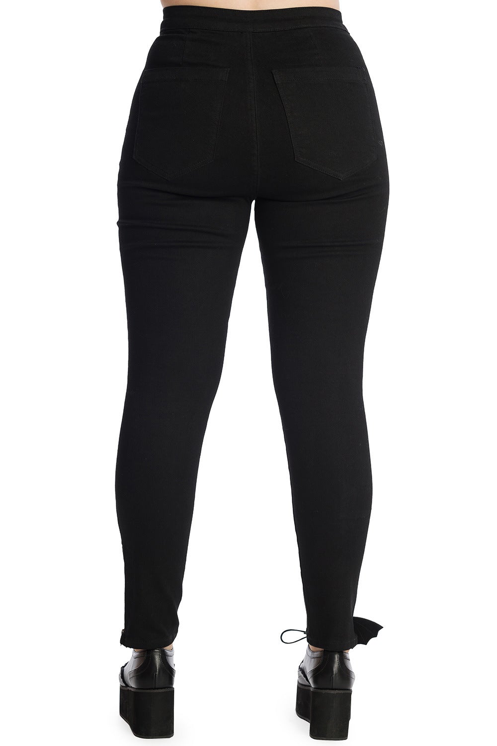 Banned Alternative Burton Harlequin Cut-Out Trousers