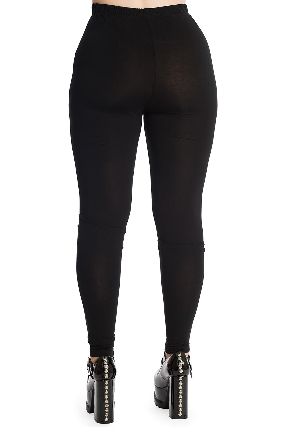 Banned Alternative Dead Souls Black High Waisted Leggings