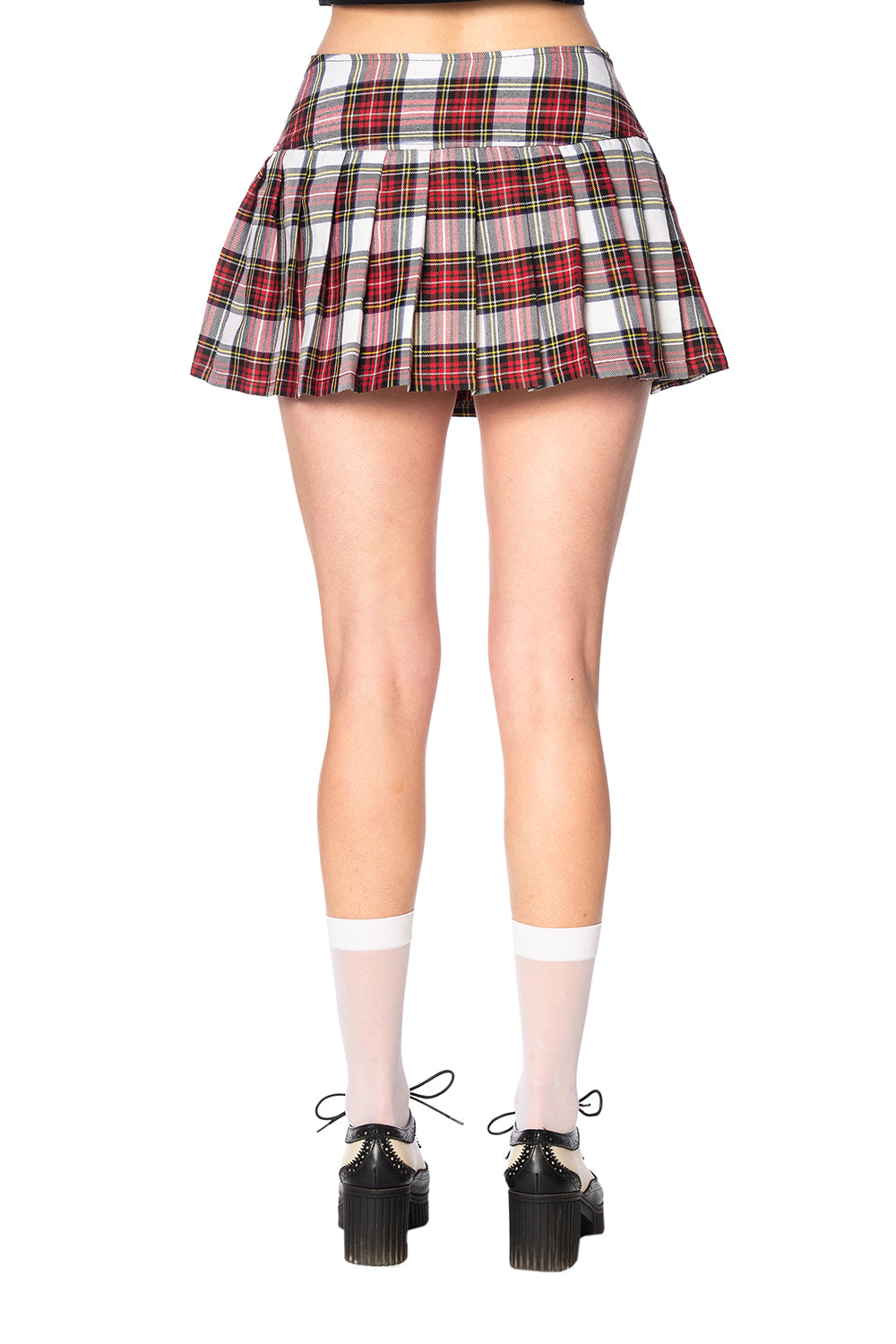 Banned Alternative Darkdoll Tartan Emo Mini Skirt