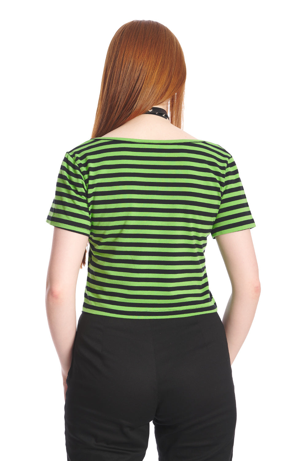 Banned Alternative Sweet Yet Spooky Stripe Top