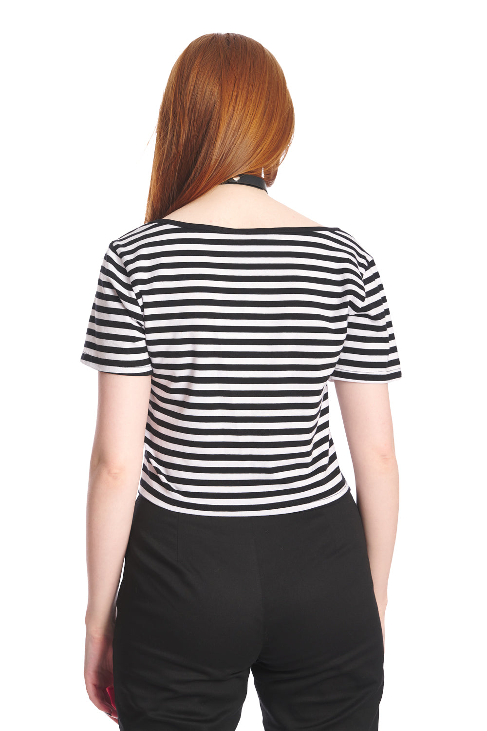 Banned Alternative Sweet Yet Spooky Stripe Top