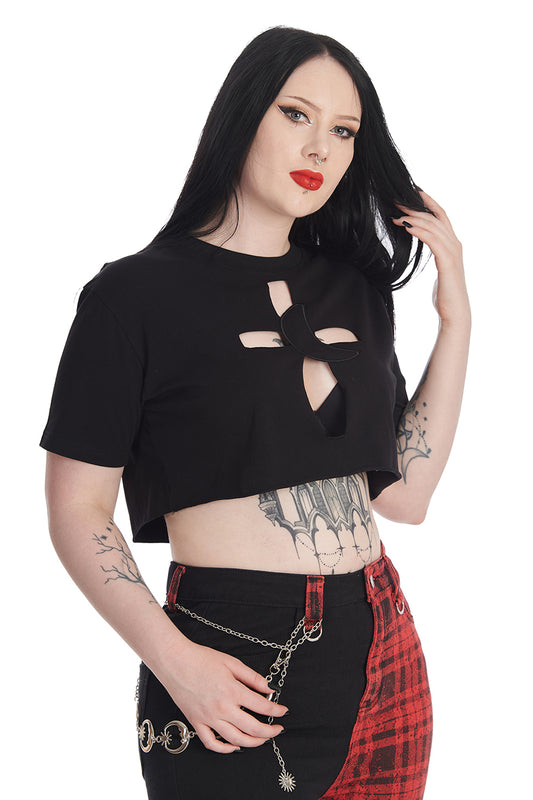 Banned Alternative CROSS MY HEART TOP