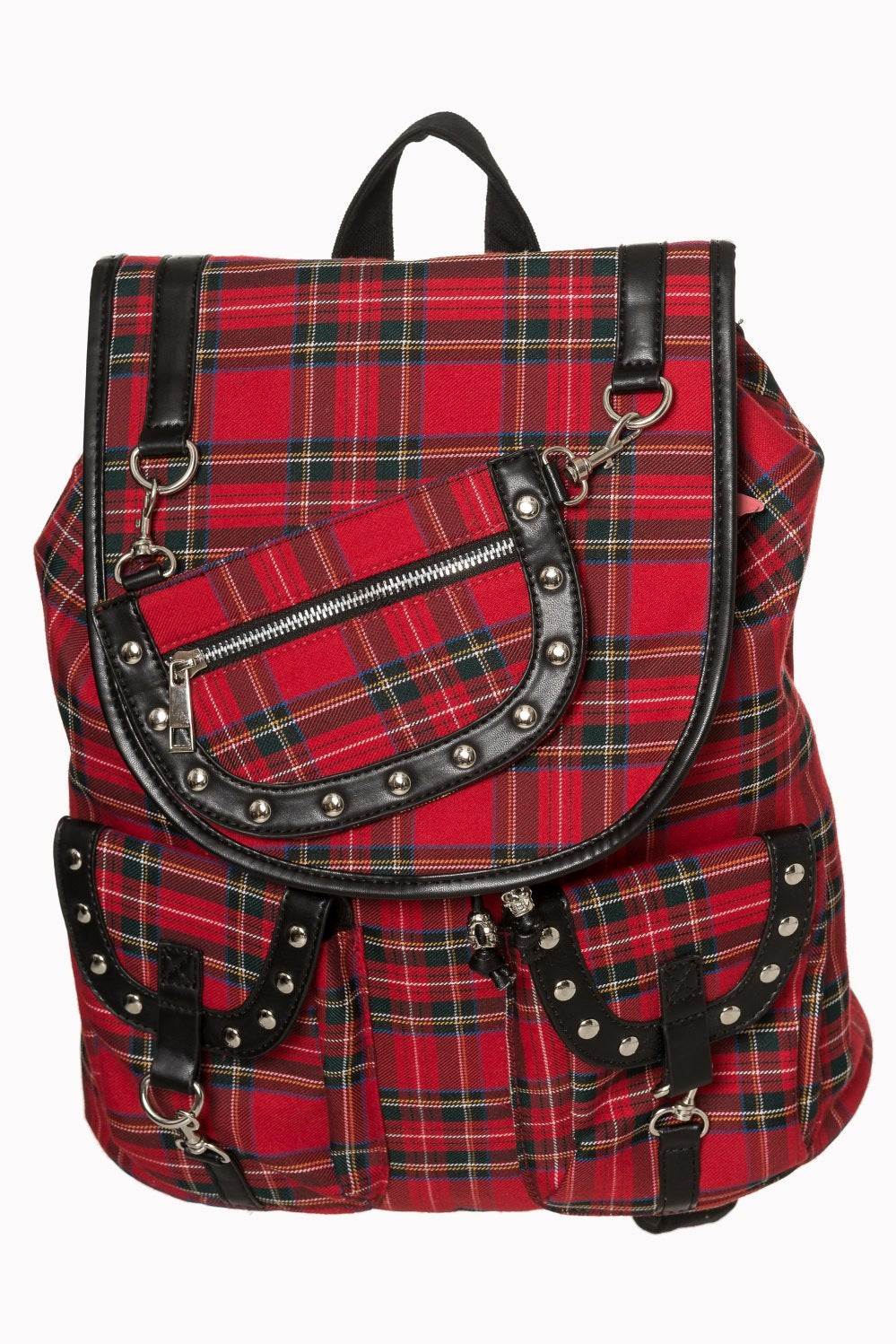 Banned Alternative Red Tartan Yamy Backpack