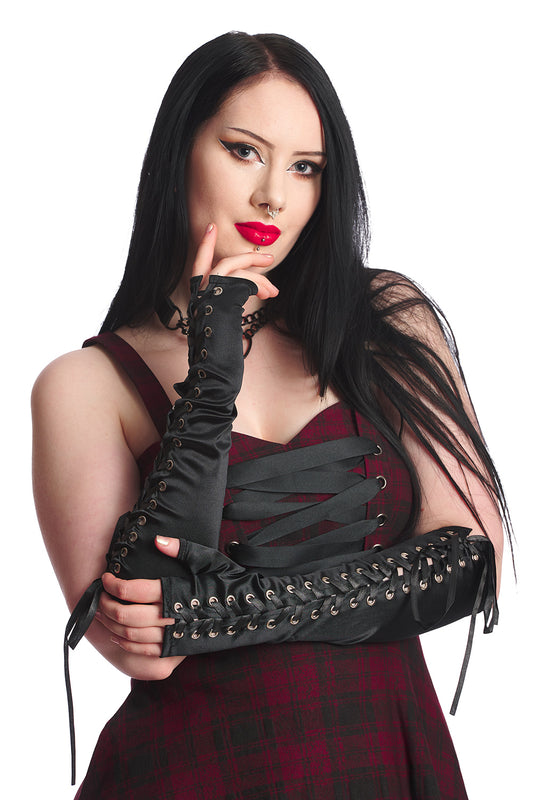 Banned Alternative BACKSTREET DIVA LONG GLOVES