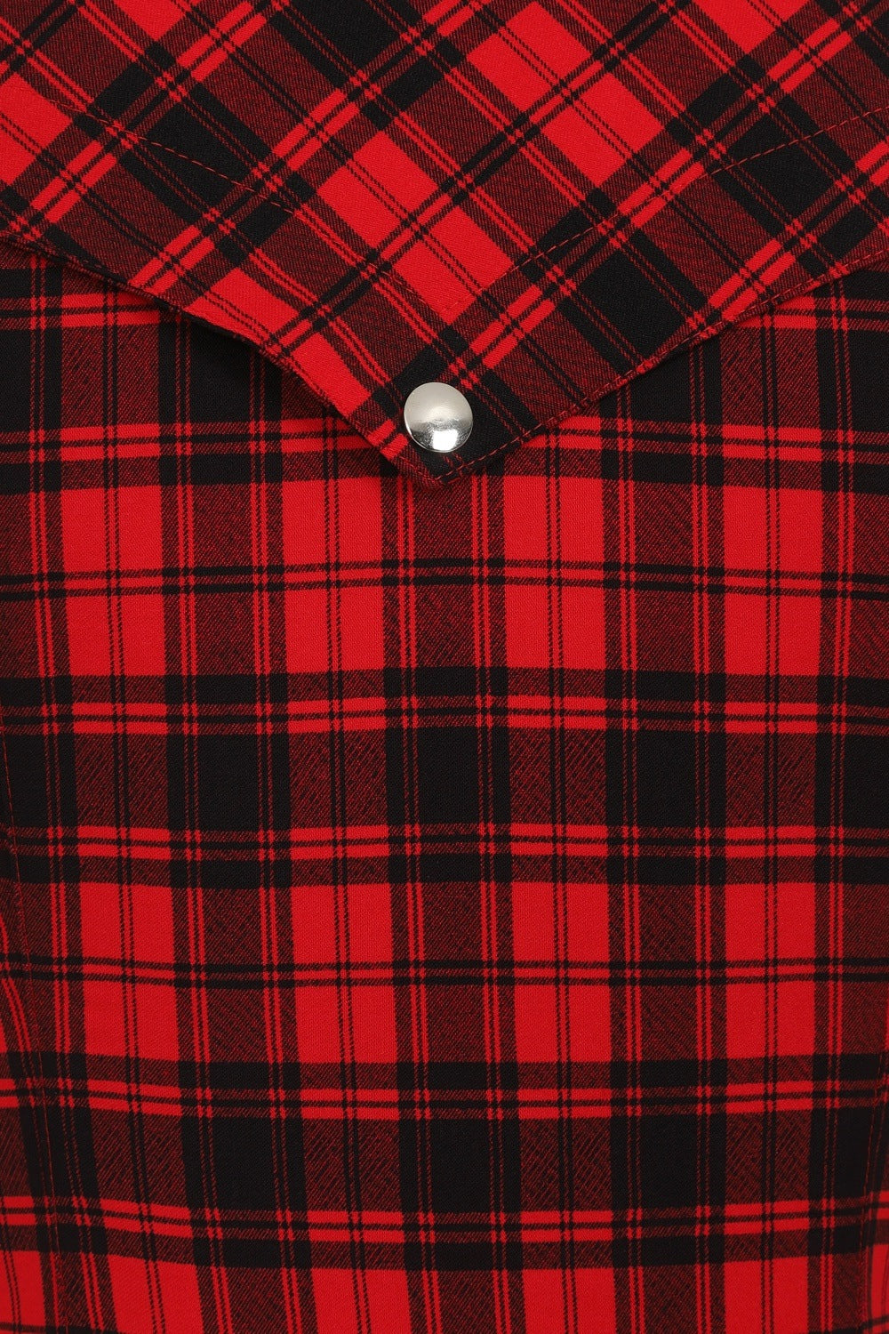 Banned Alternative Red Tartan Night Zip Dress
