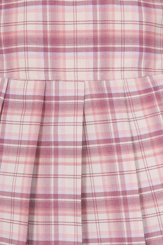 Banned Alternative Pink/White Orange Darkdoll Mini Skirt