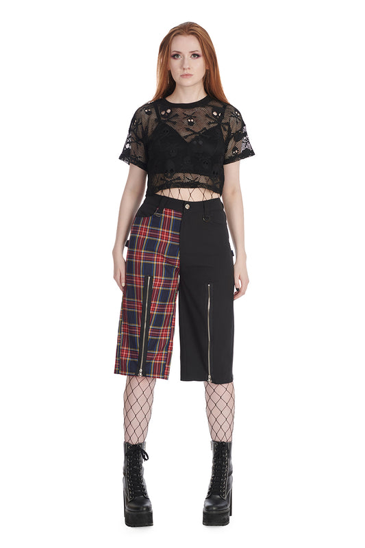 Banned Alternative SKULL QUEEN CROPPED TOP