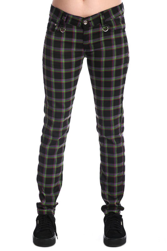 Banned Alternative FOREVER YOURS TARTAN TROUSERS