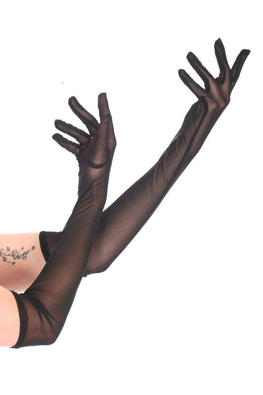 Banned Alternative CLARICE SHEER LONG GLOVEES