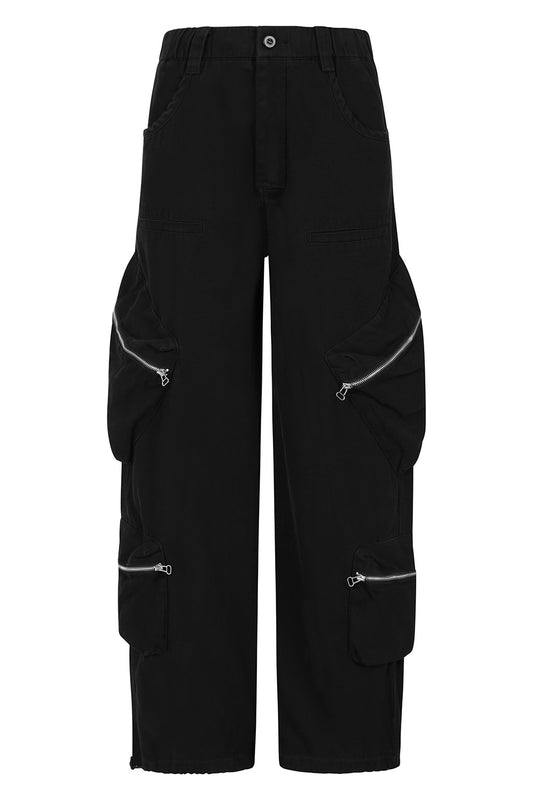 Banned Alternative Black Laurel Trousers