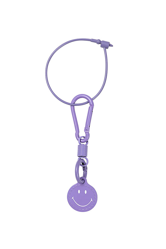 Banned Alternative HAPPY VIBE SMILEY KEYCHAIN